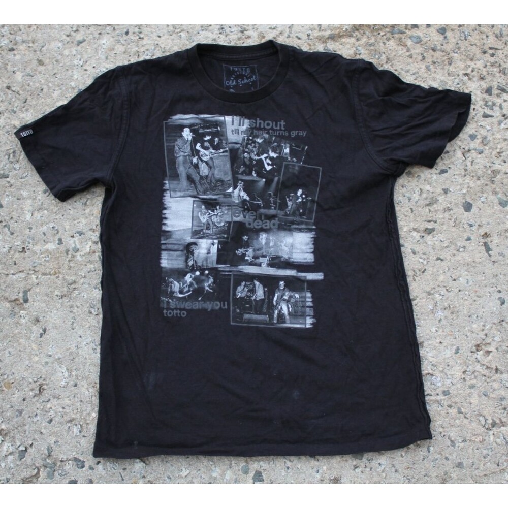 Totto Original Old School Shirt Size LARGE Black Mens Even Dead Band I Swear You